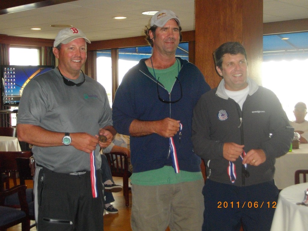 Second Place finisher - Shawn Bennett from St. Francis Yacht Club and his team - 2011 Great Lakes International Challenge Match Race Cup © Katie Nicoll